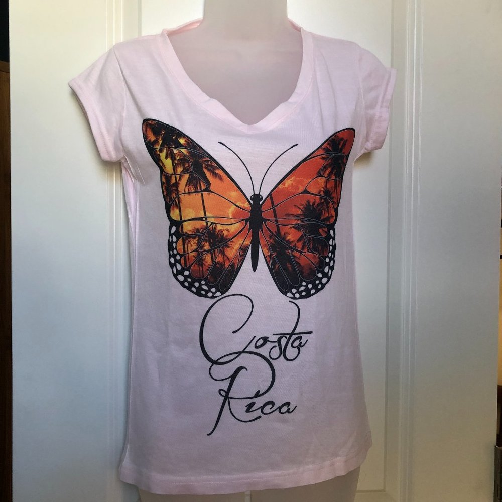 NWOT! Costa Rica Butterfly T-Shirt